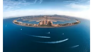 Dreamz Palm Jumeirah – Man-made island shaped like a palm tree